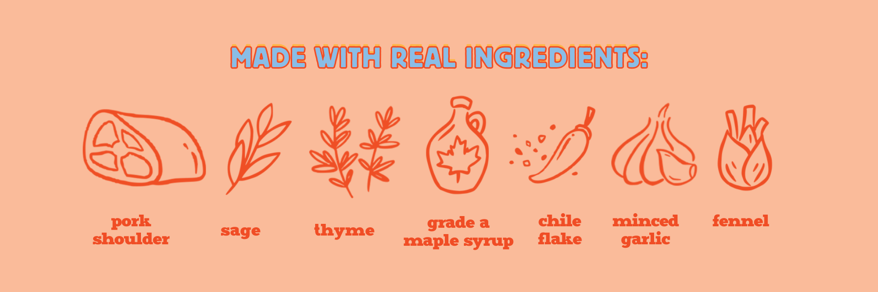 Everyday Sausage Ingredient Icons