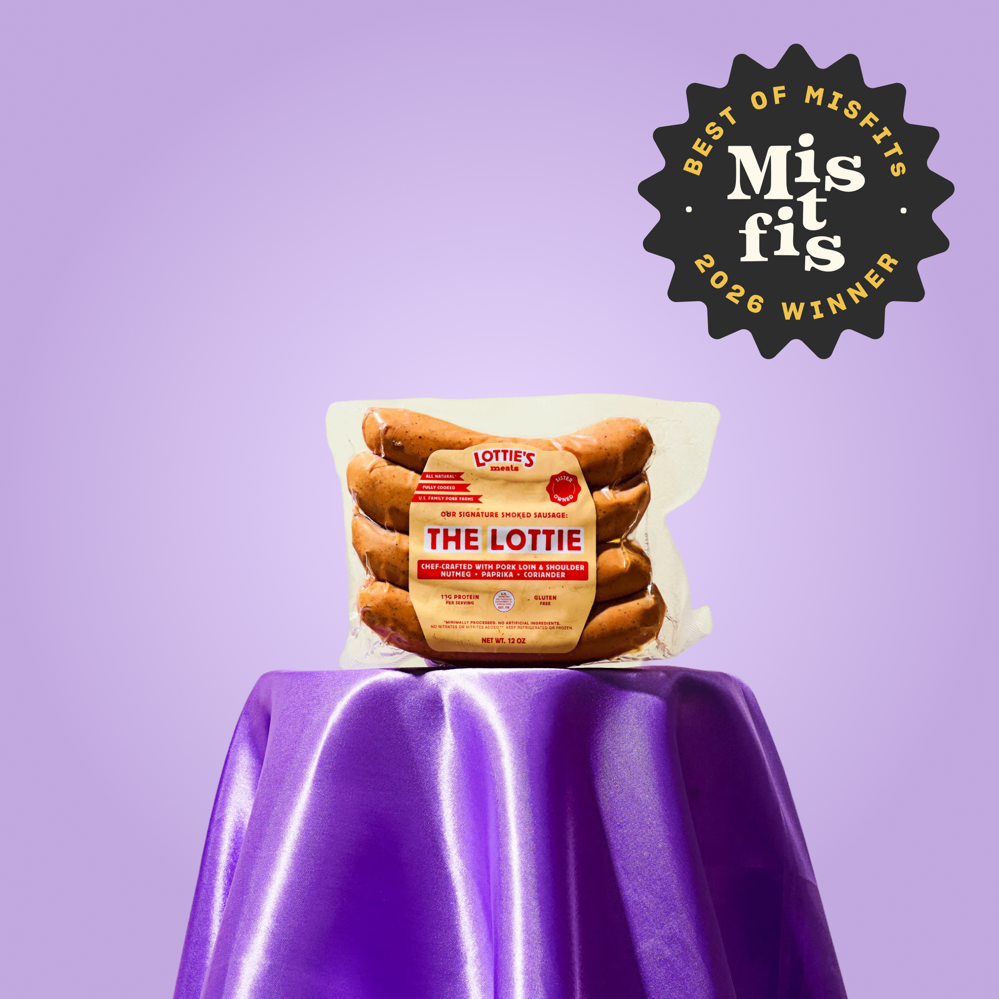Lottie's Meats "Best Small Brand" in 2026 Best of Misfits Awards