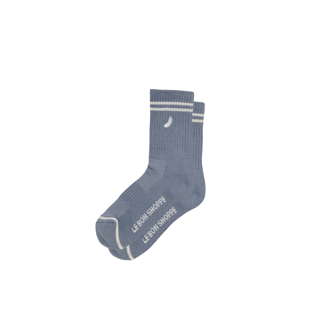 Blue Grey Le Bon Socks