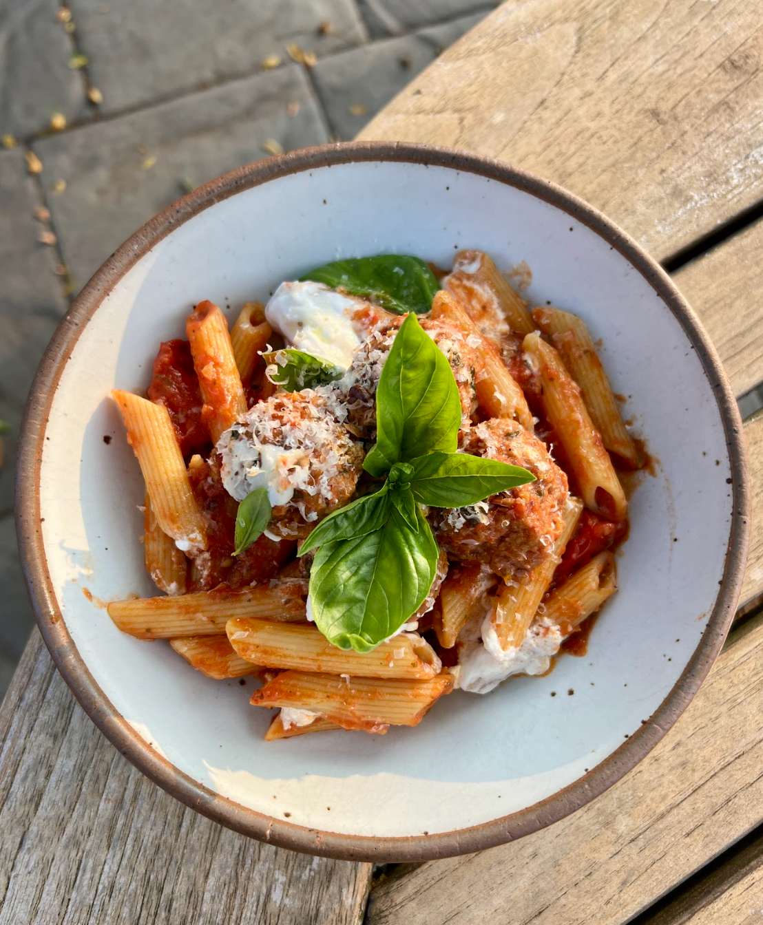Lottie's Calabrian pork sausage meatballs