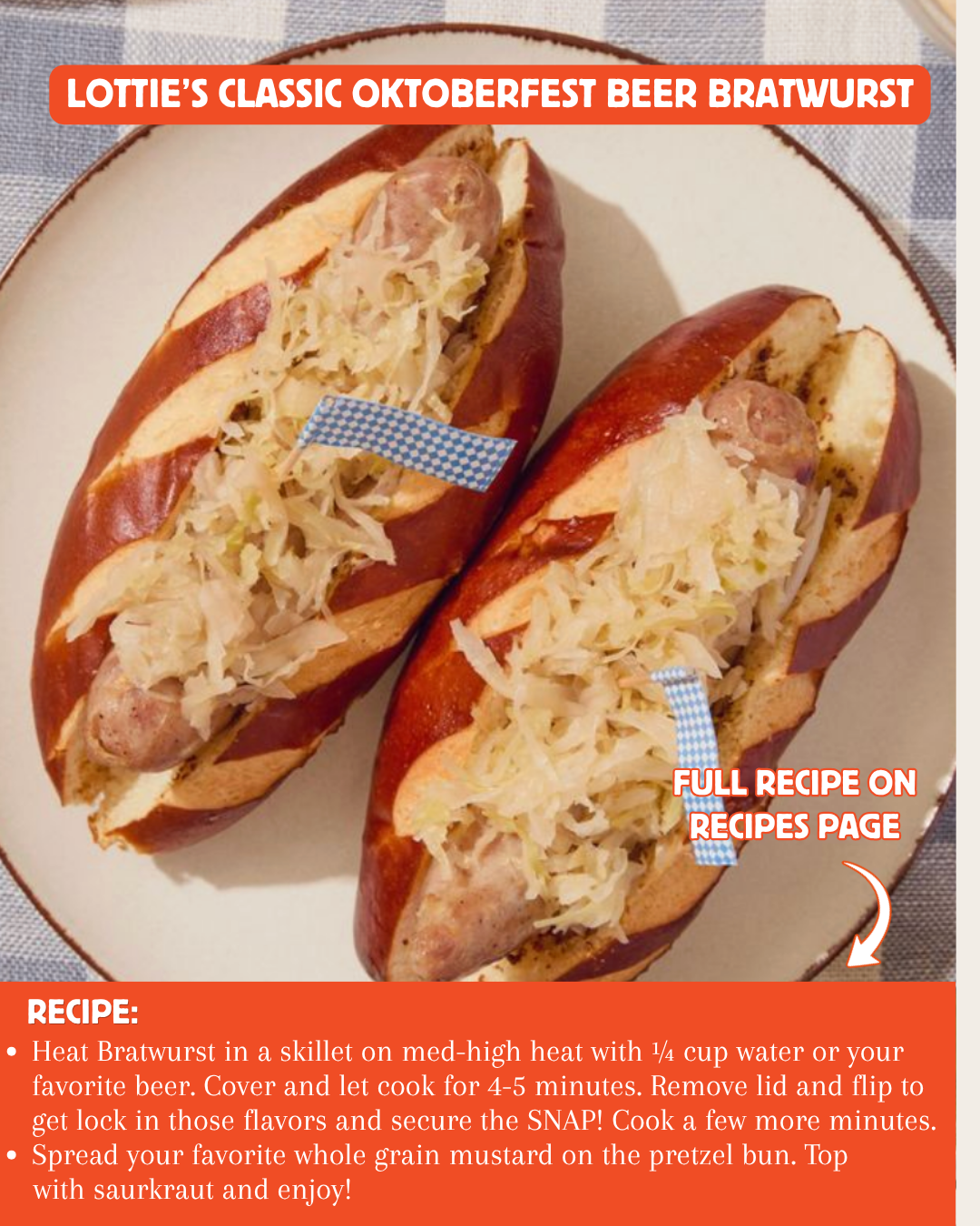 Bratwurst: 4 Packs