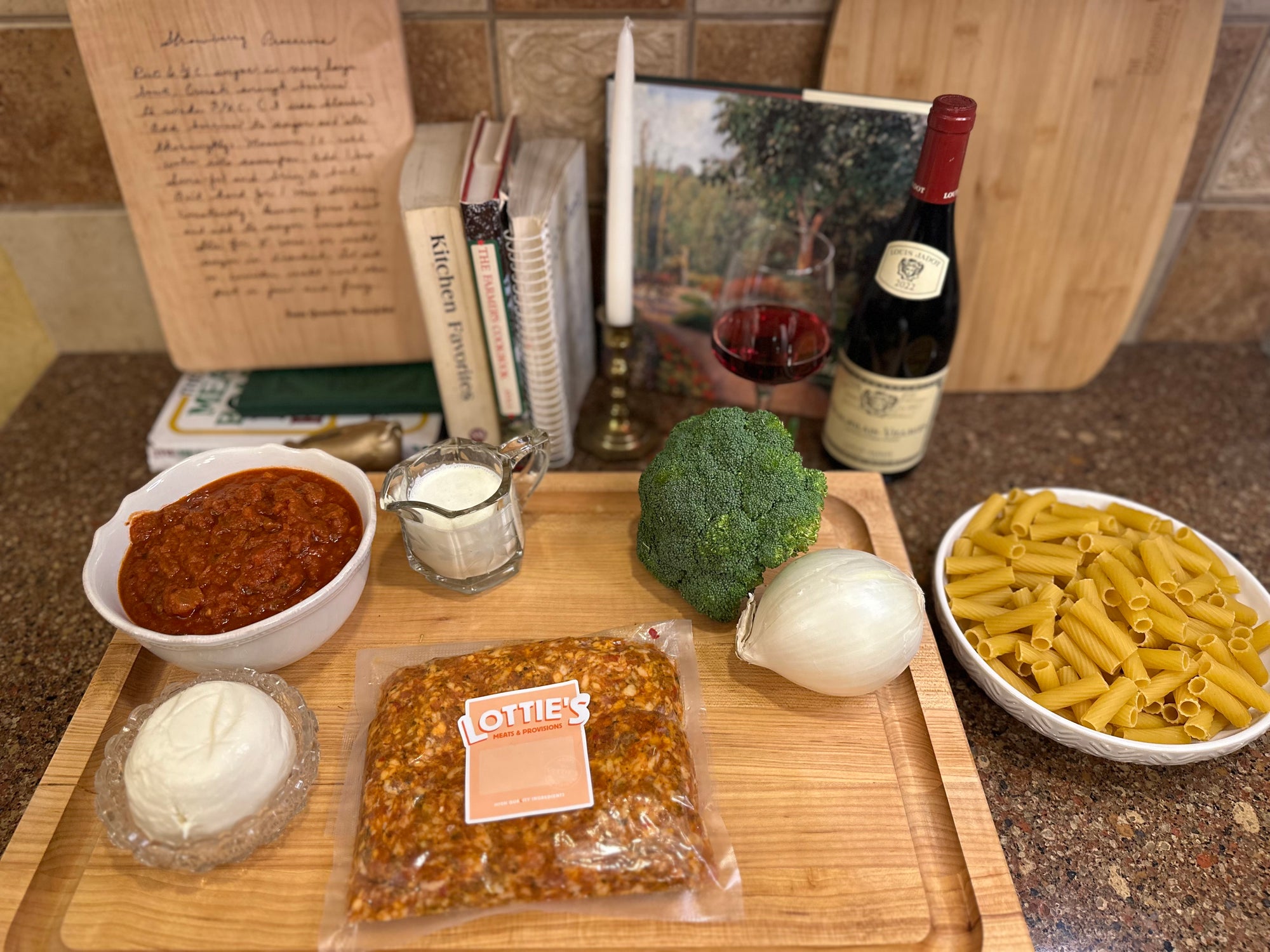 Image of pasta ingredients