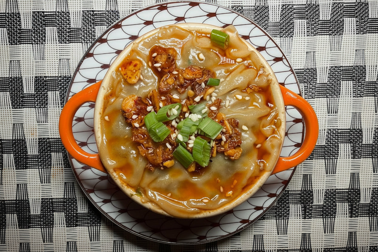 Lottie's Calabrian Sausage Lasagna Soup Dumplings