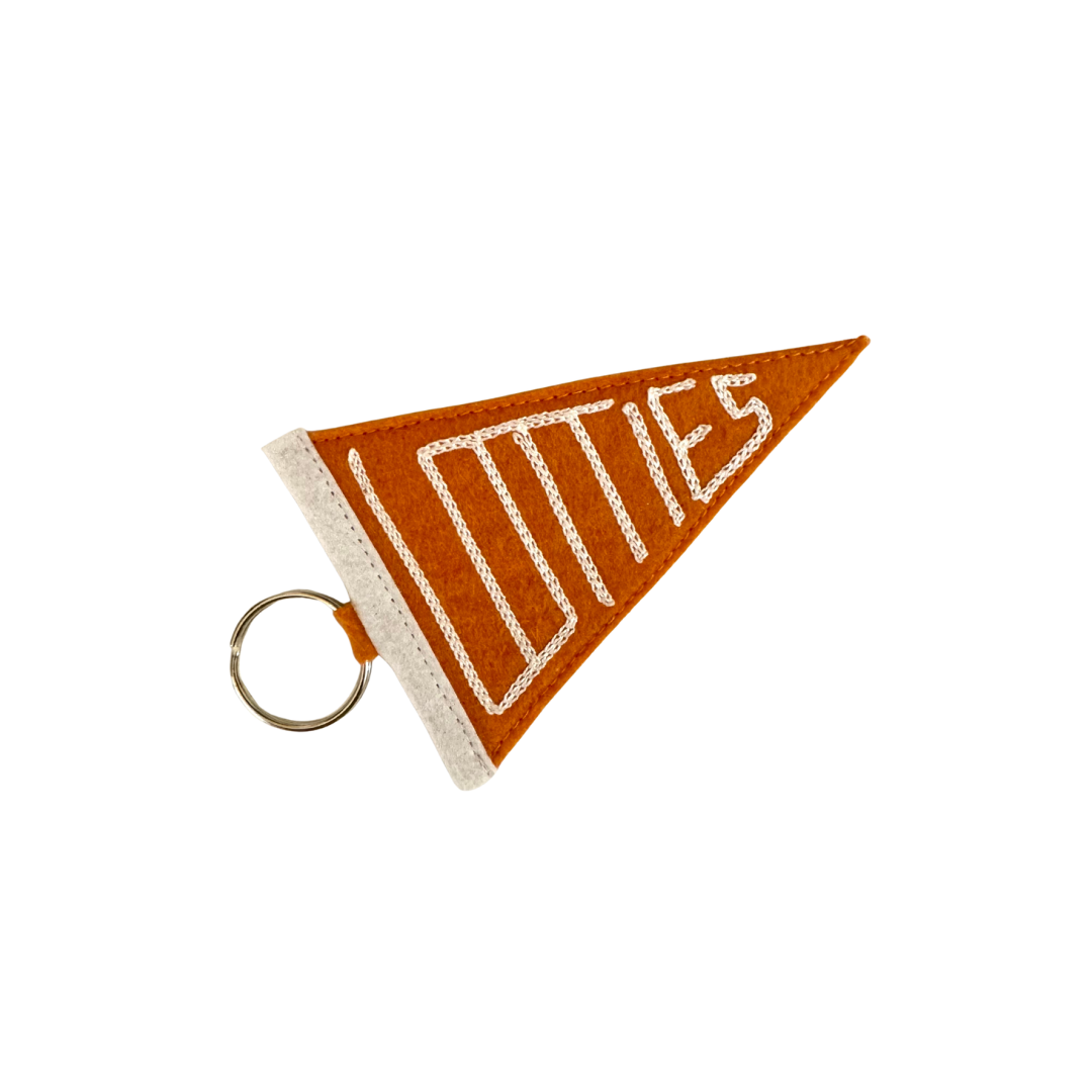 Team Lottie's Pennant Felt Key Chain