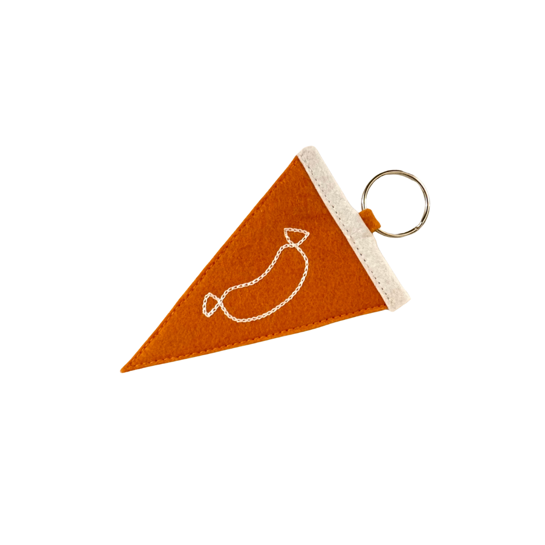 Team Lottie's Pennant Felt Key Chain