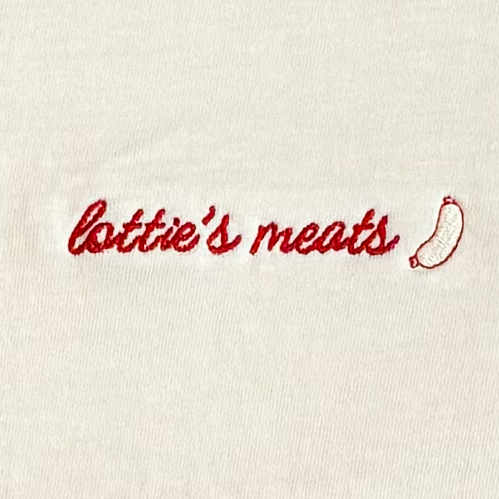 lottie's meats embroidered