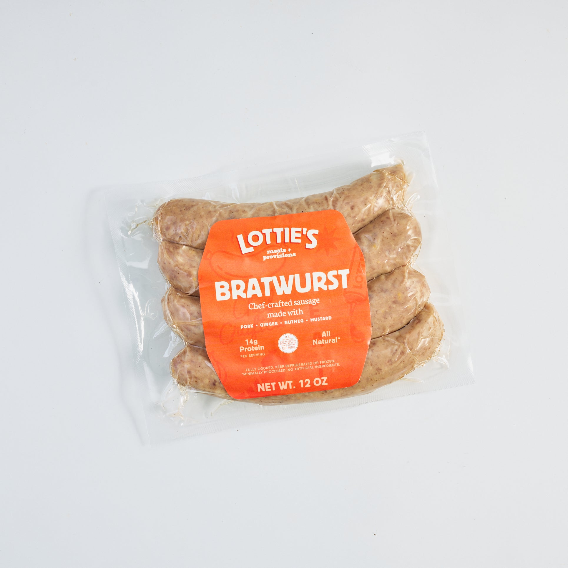 The Bratwurst | Fully Cooked Sausage | 4-Packs